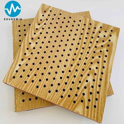 12 15 18 mm dikte gepeforiseerd Mdf akoestisch paneel voor auditorium